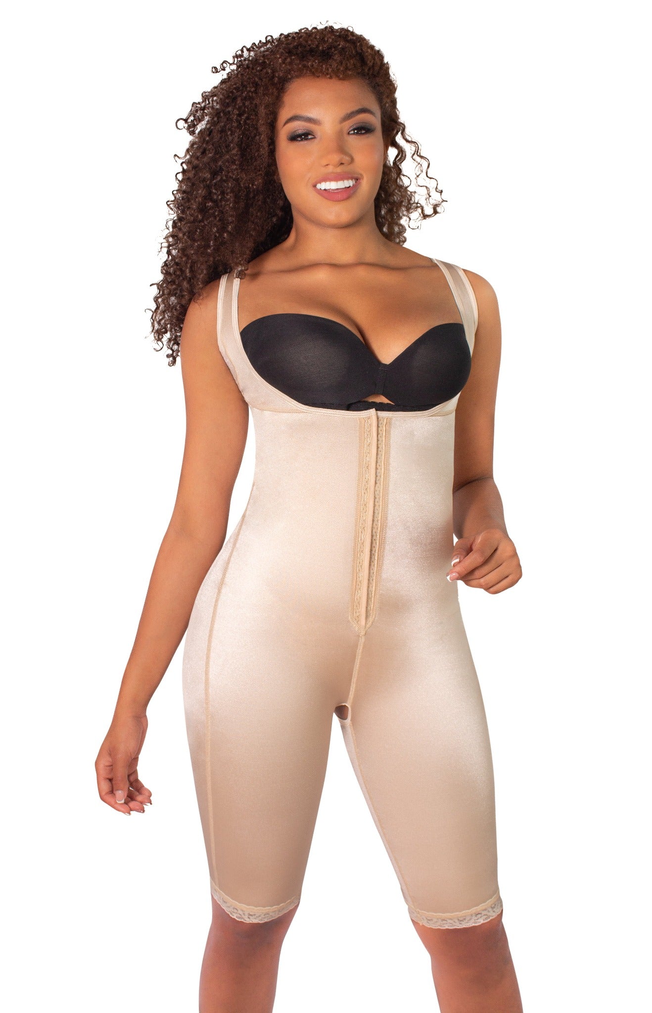 Vedette Full Body Control Suit w/ Front Closure & Back Support