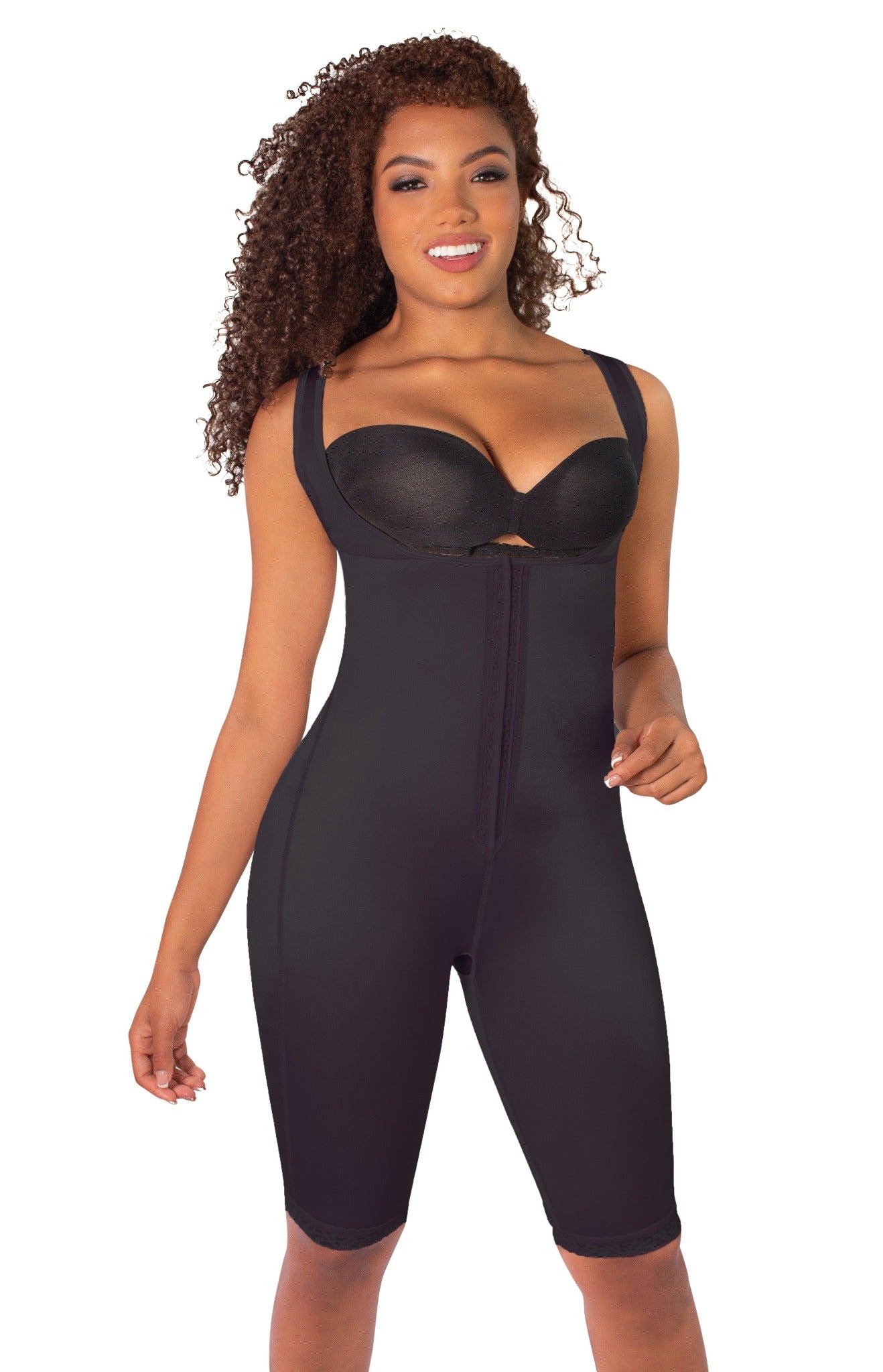 Full Body Control Suit w/ Front Closure & Back Support