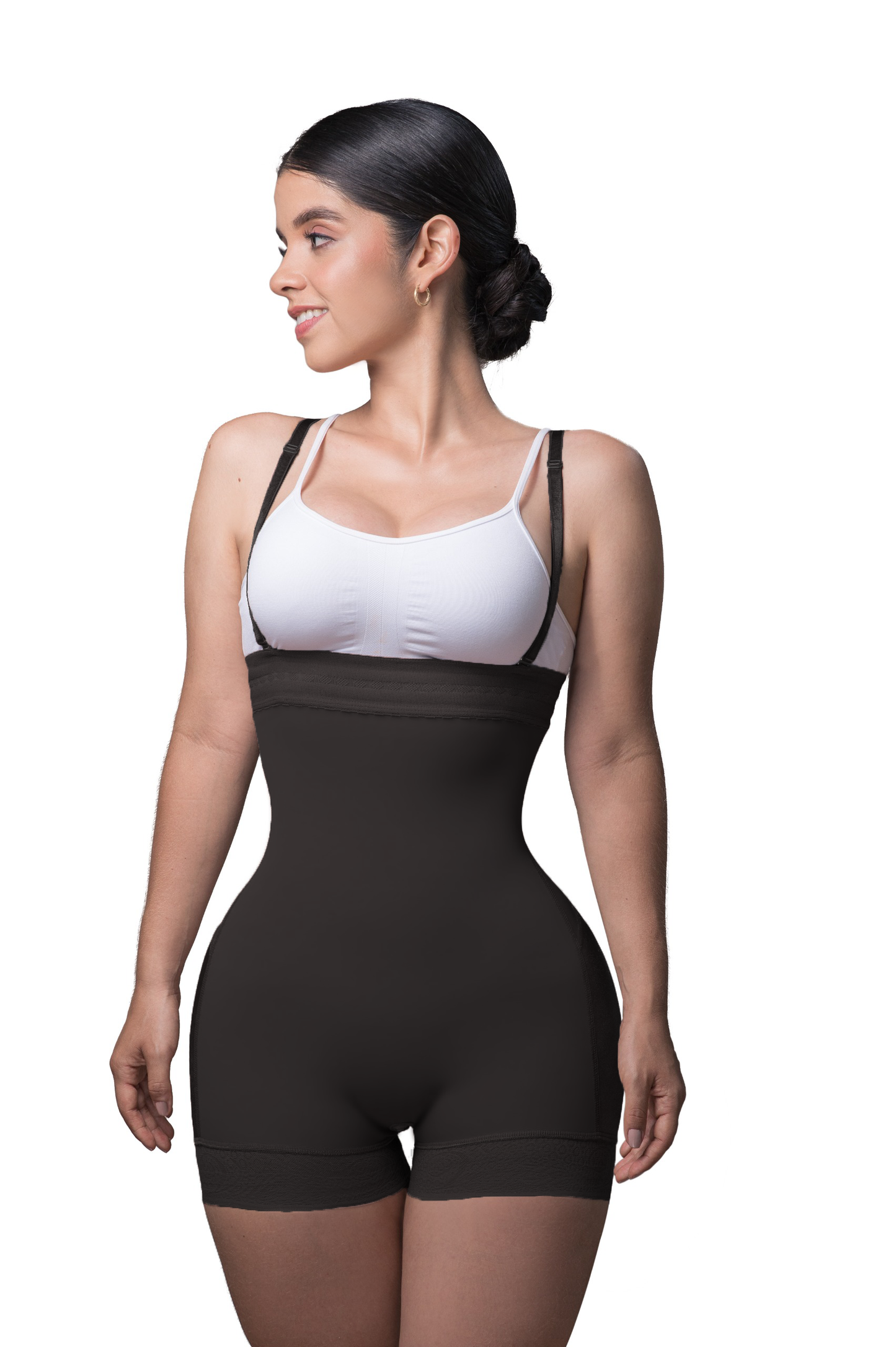 Open-Bust Strapless Short Body Shapewear