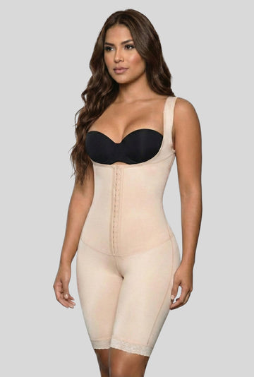 Full Body Control Suit w/ Front Closure & Back Support